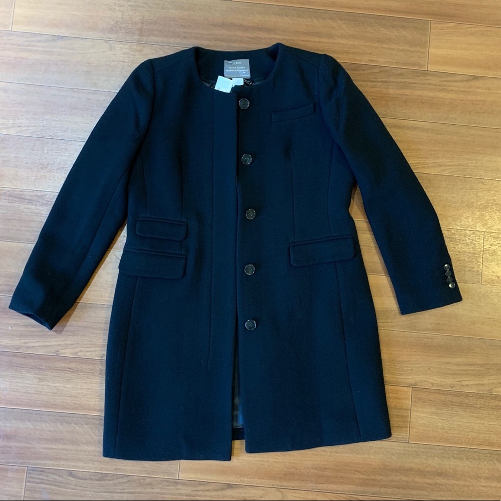 J Crew Classic Day Double-cloth Wool Coat